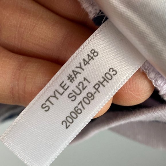 J Crew Mariner Cloth Ruffle-sleeve T-shirt In Navy Stripe Short Sleeve XL - Picture 6 of 10